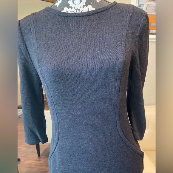 St. John Collection, Black, Long Sleeve, Pencil Dress, size 8 - Picture 2 of 4